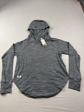 Under Armour Heat-gear*Women’s Hooded Loose Pullover Heathered Gray*Size S